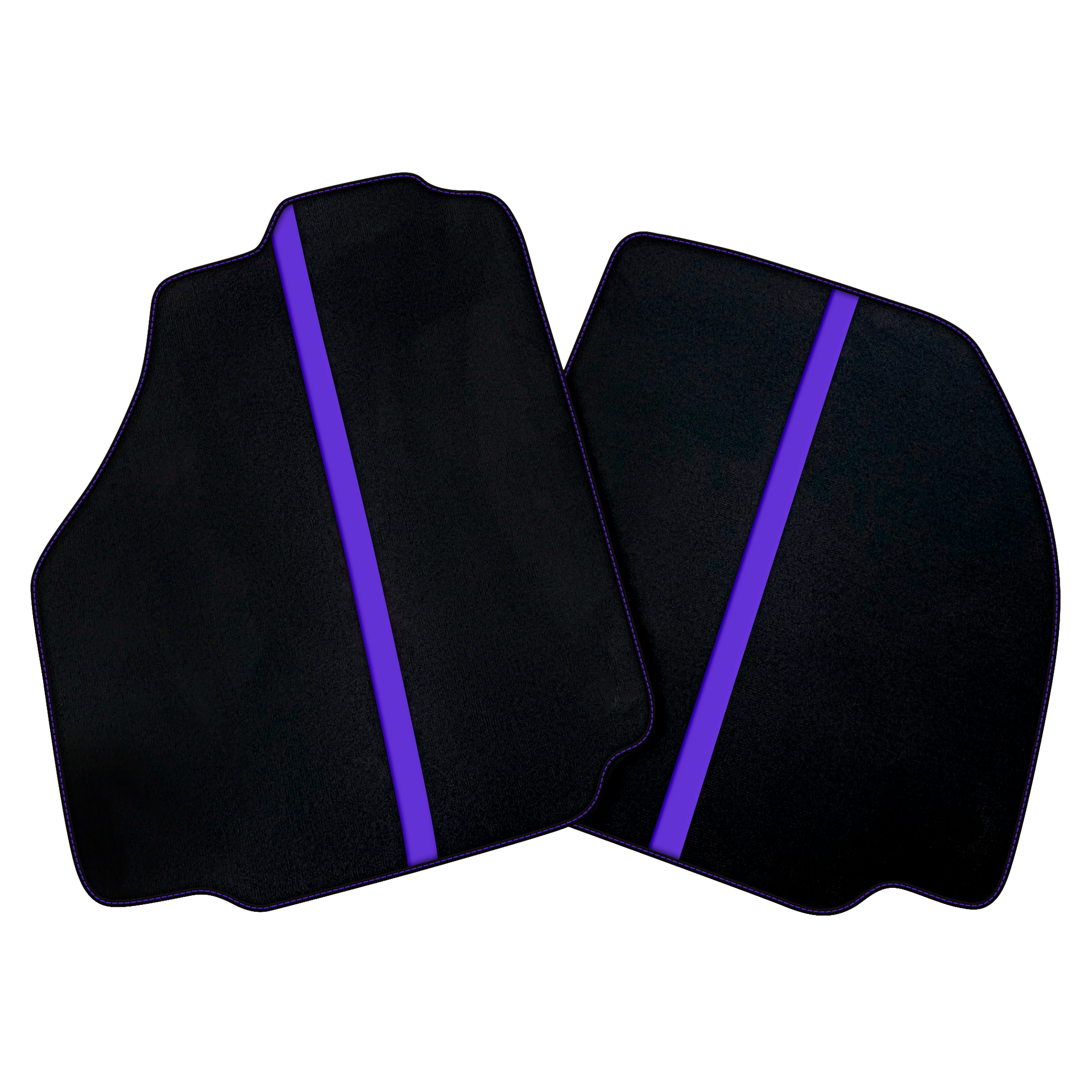 Black Car Floor Mats with Leather Line for Ferrari 458 GT2 (2012-2015)