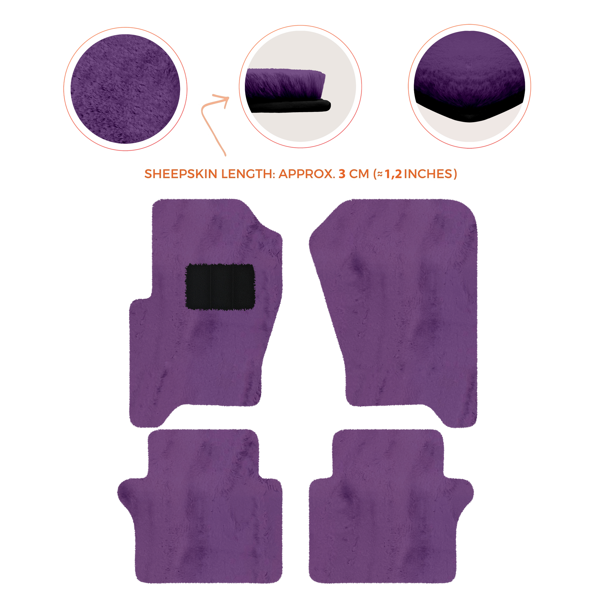 Luxury Sheepskin Floor Mats for Your Range Rover Sport 2005-2010