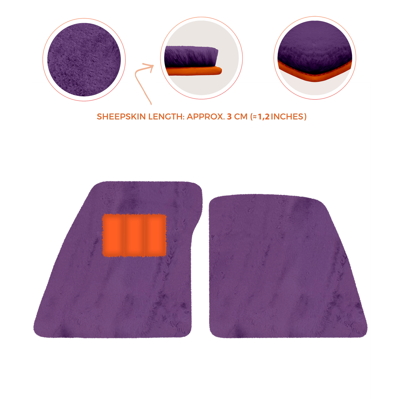 Premium Sheepskin Floor Mats for Ferrari 296 GTS (2022-2025)