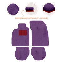 Sheepskin Floor Mats for Porsche 911-993 (1993-1998) - Sheepskin Length, Various Color Options