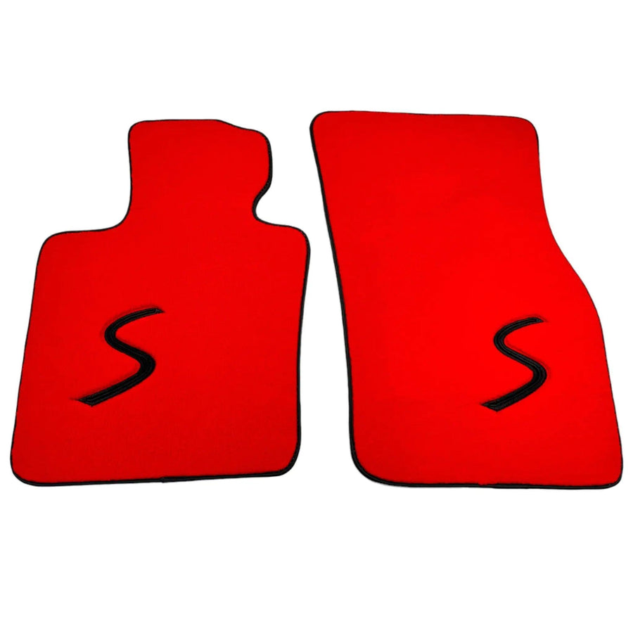 Red Floor Mats for Mini Countryman F60 Hybrid (2020-2023) - AutoWin