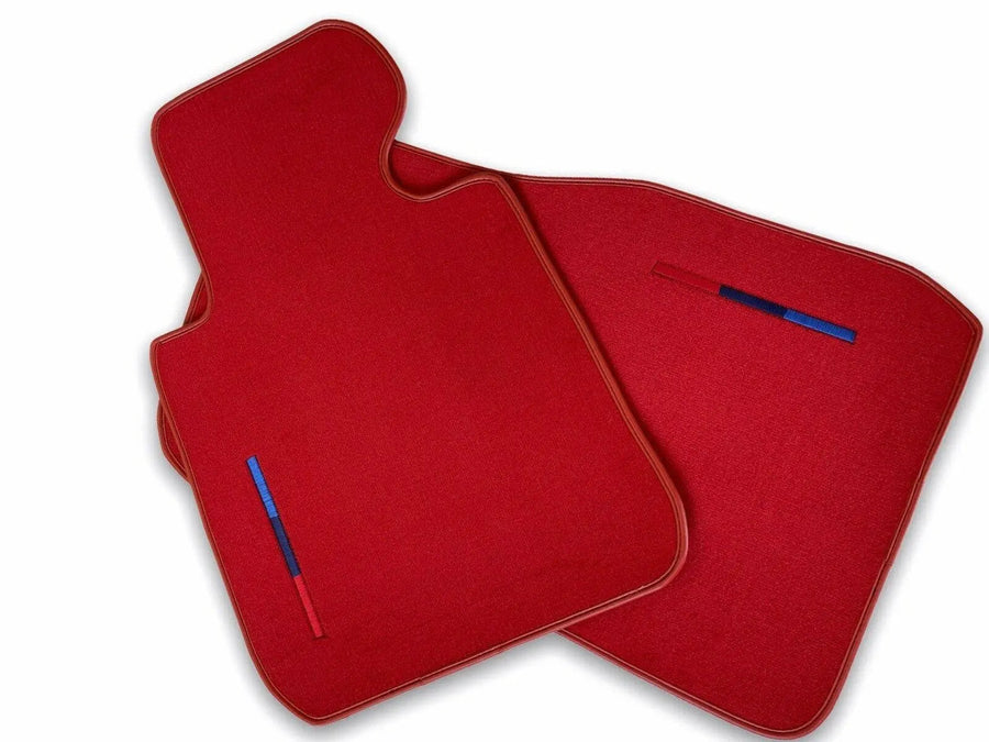 Red Mats For BMW M5 G90 (2023-2026) Sedan With M Package - AutoWin