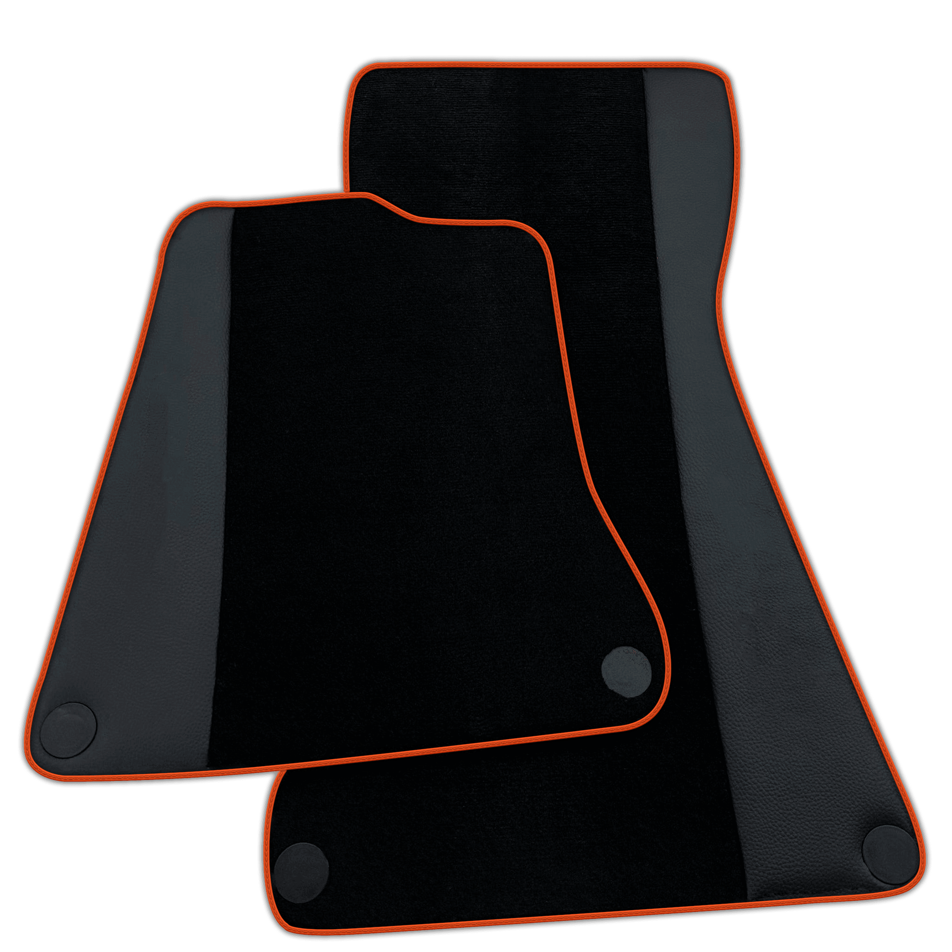 Black Floor Mats for McLaren 650S (2015-2018) with Leather
