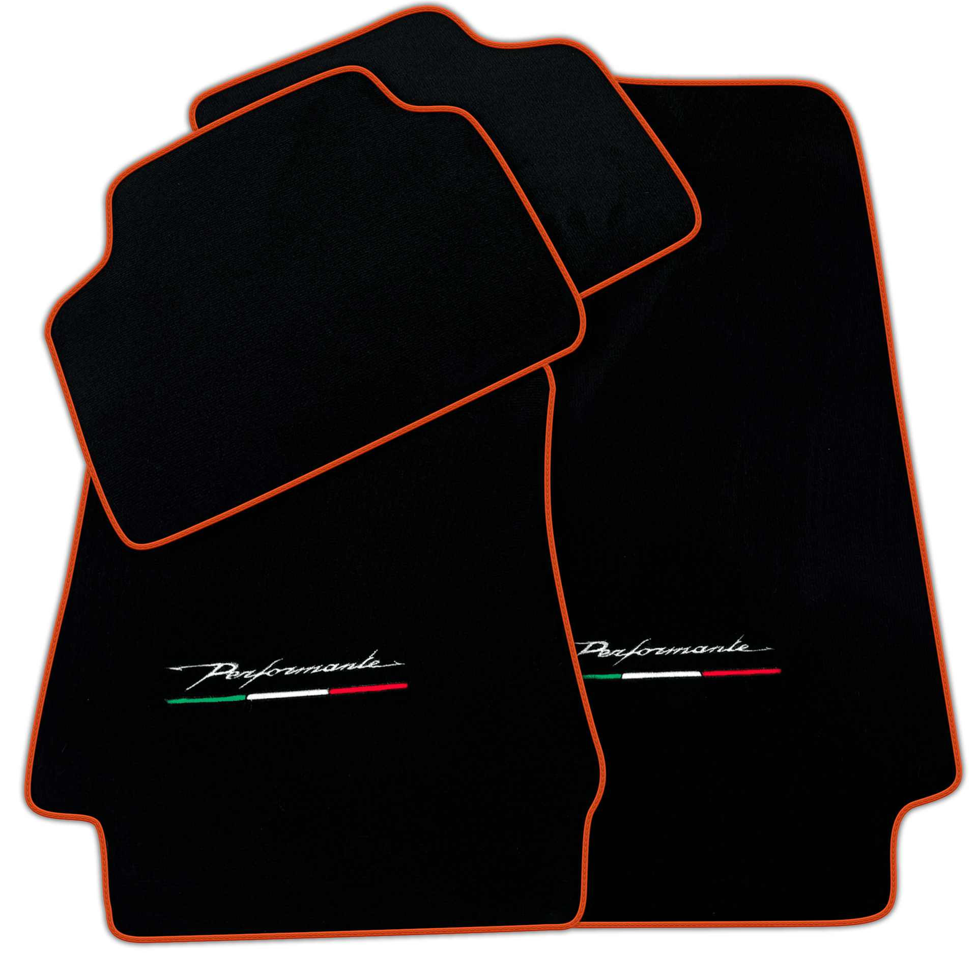Black Floor Mats for Alfa Romeo Giulia (2016-2024) All Wheel Drive Performante