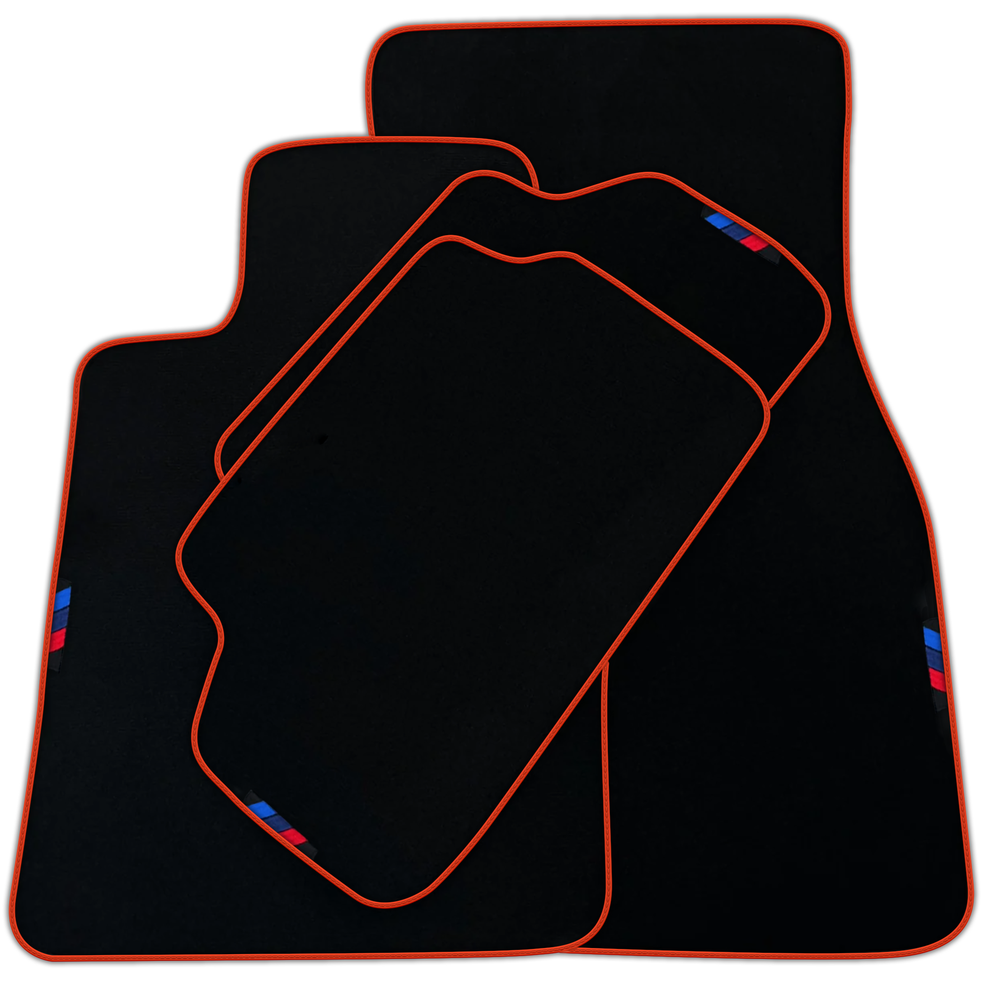 Black Floor Mats For BMW F74 Gran Coupe (2025-2026) with German Flag | Various Trim Colors