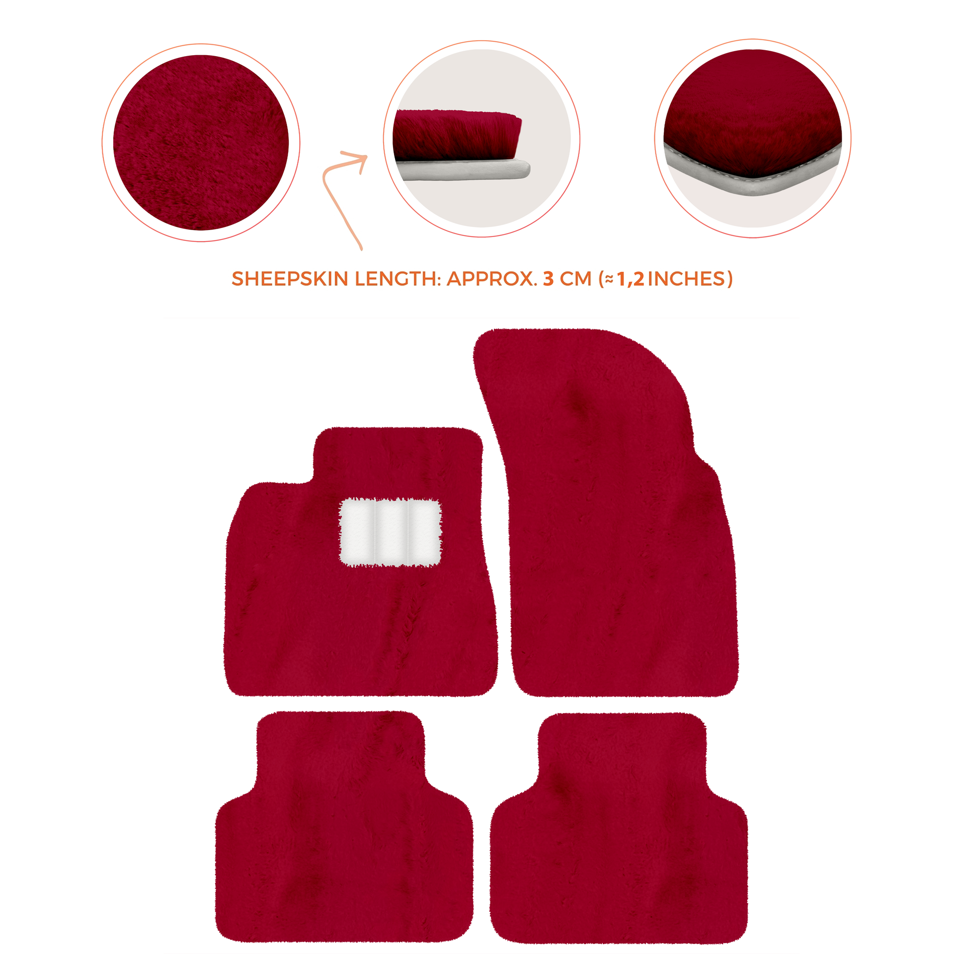 Premium Luxury Sheepskin Floor Mats for Bentley Bentayga 2015-2023