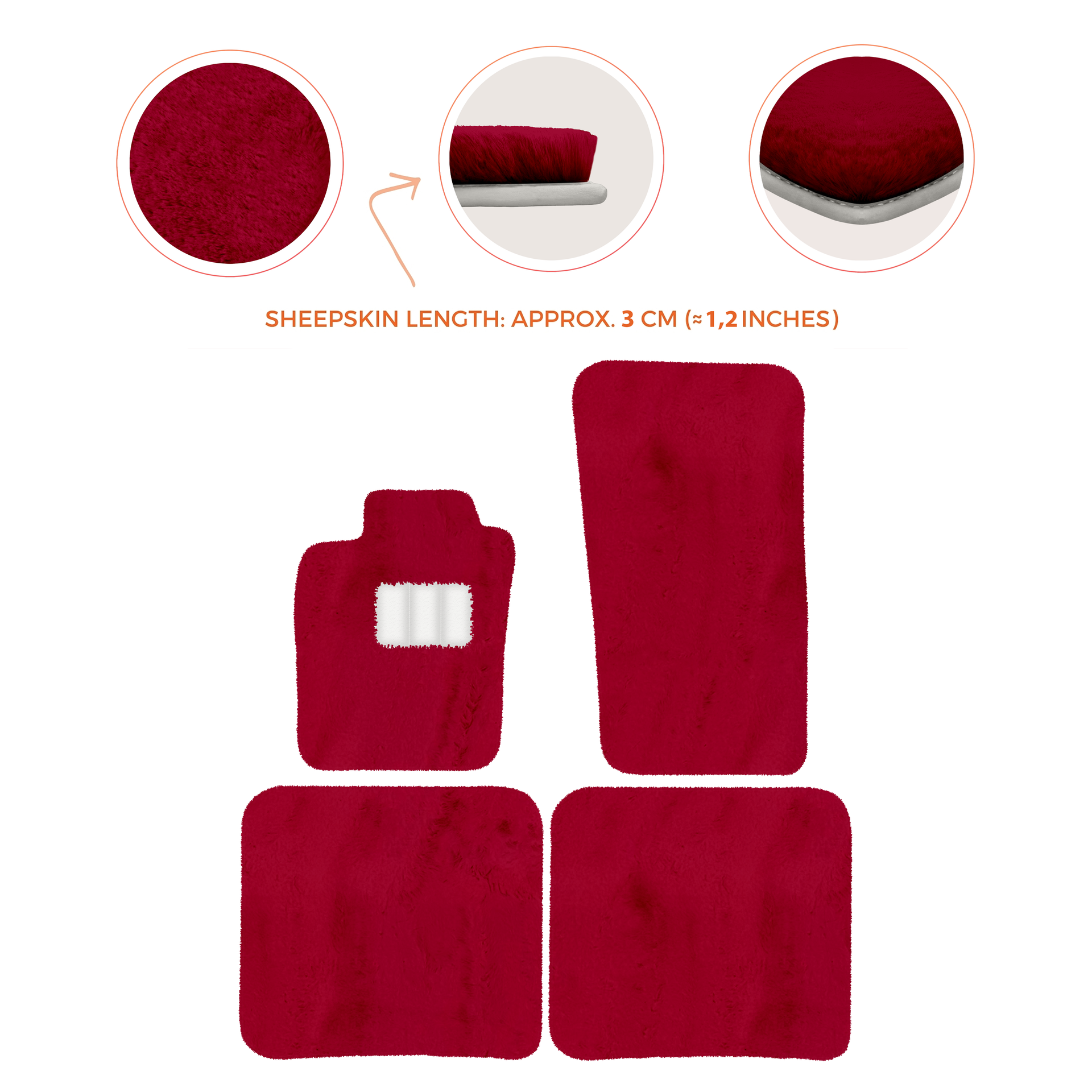 Premium Sheepskin Floor Mats for Bentley Bentayga (2015-2023)