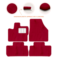 Premium Sheepskin Floor Mats for 2003-2007 Land Rover Freelander