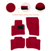 Premium Sheepskin Floor Mats for Porsche Cayenne (2010-2018)