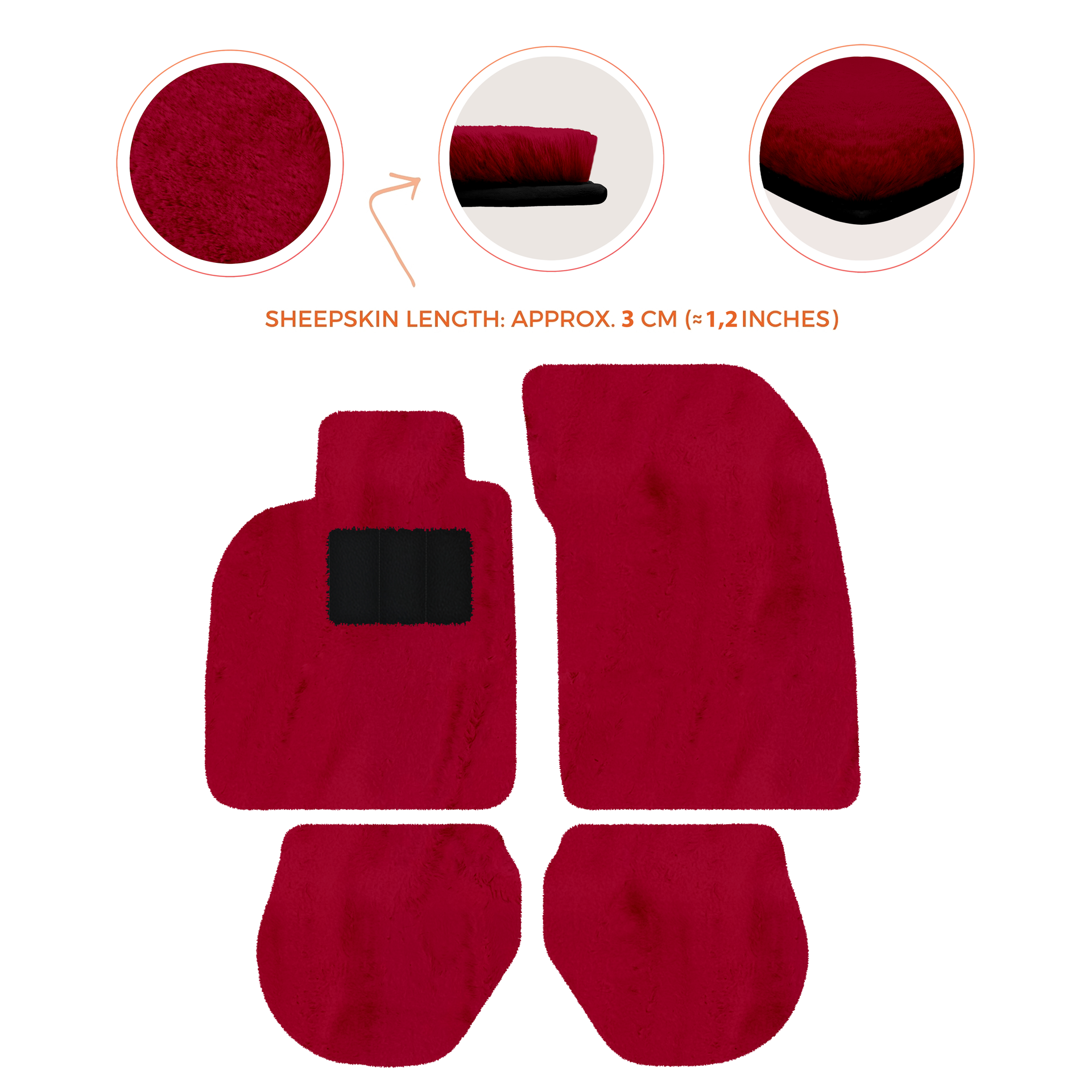 Customizable Leather Floor Mats with Divario Pattern for Porsche 911 - 993 (1994-1998) - AutoWin