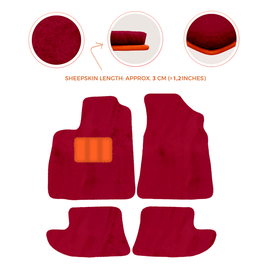 Premium Sheepskin Floor Mats for Bentley Continental GT (2003-2011)
