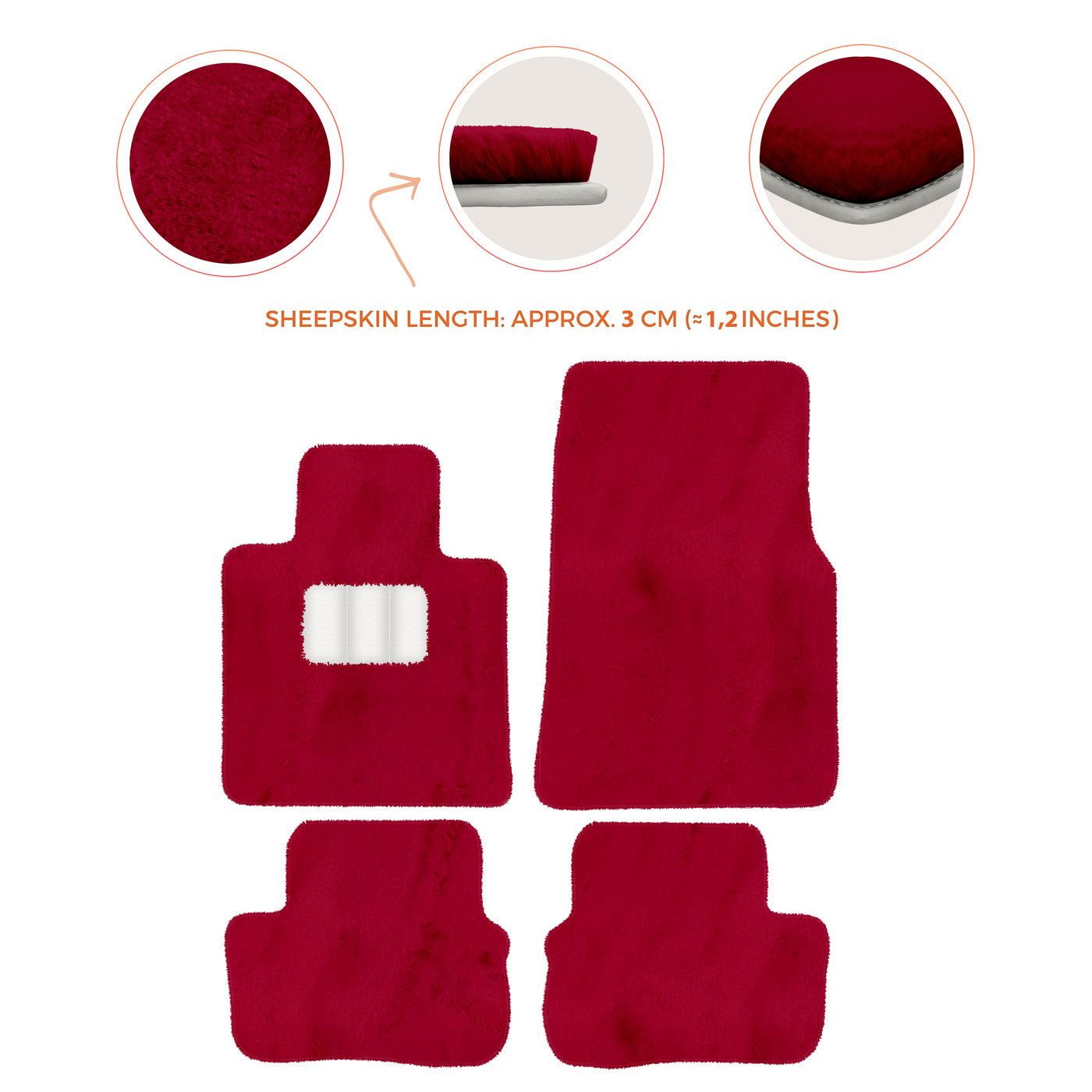 Premium Sheepskin Floor Mats for Rolls-Royce Cullinan (2018-2025)