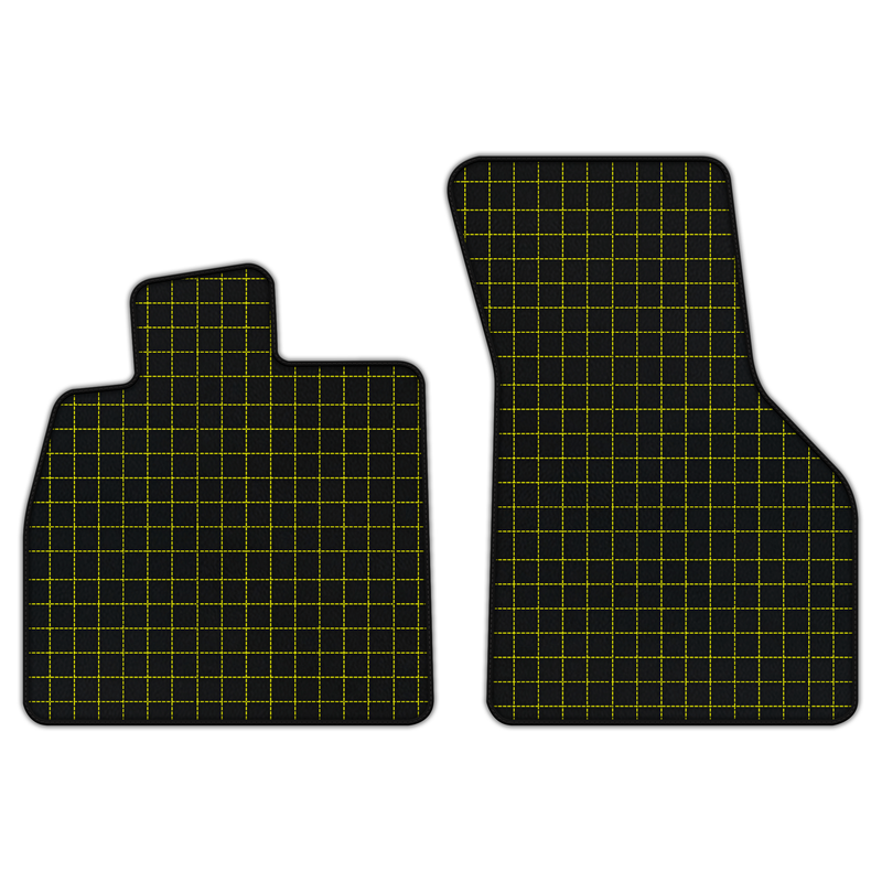 Customizable Leather Floor Mats with Square Pattern for Audi TT MK3 Coupe (2014-2019)