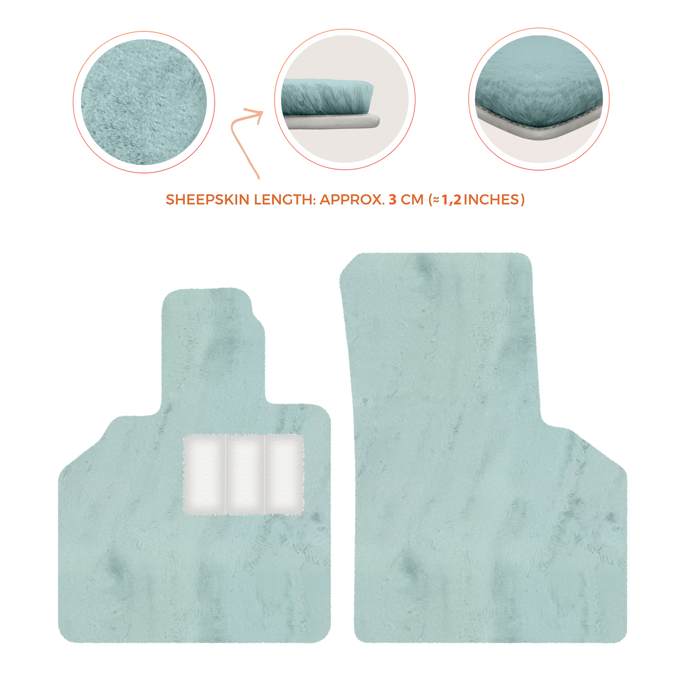 Premium Sheepskin Floor Mats for Lamborghini Aventador (2012-2022)