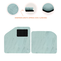 Sheepskin Floor Mats for Aston Martin Vulcan (2015-2016) Track Car - Luxury