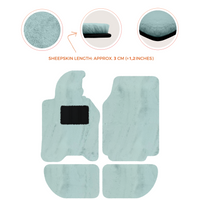 Sheepskin Floor Mats for Porsche 944 (1981-1991) | Custom Colors