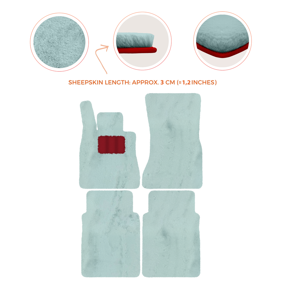 Luxury Sheepskin Floor Mats for Mercedes-Benz G-Class W463 (2018-2023)