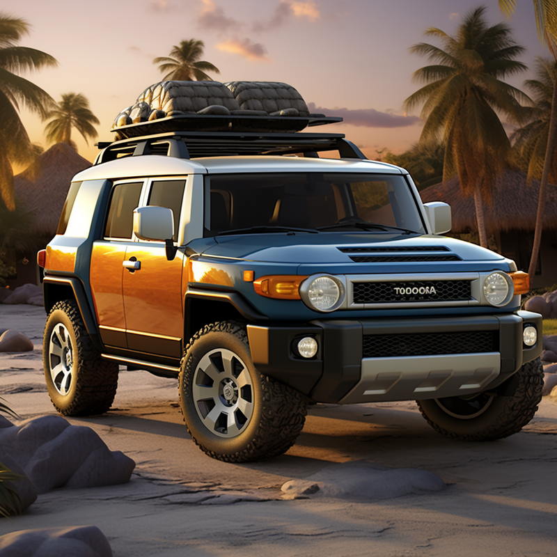 トヨタ FJ クルーザー (2006-2023) に合わせたカスタムフロアマット