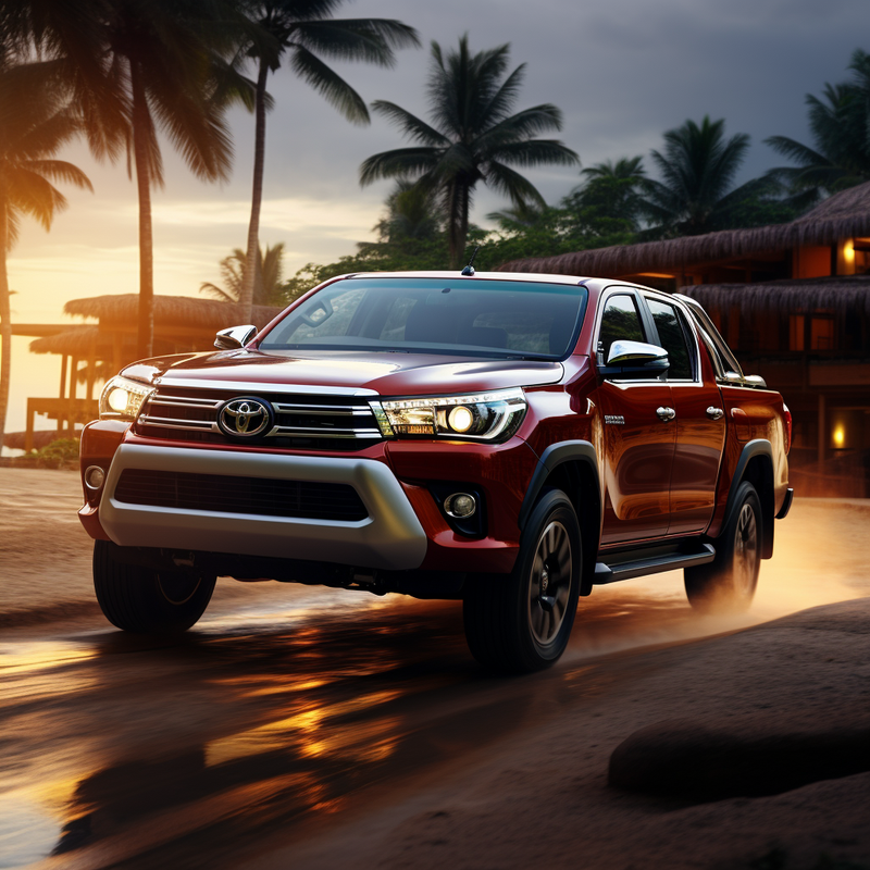 トヨタ ハイラックス ダブルキャブ (2016-2023) 用テーラードフロアマット