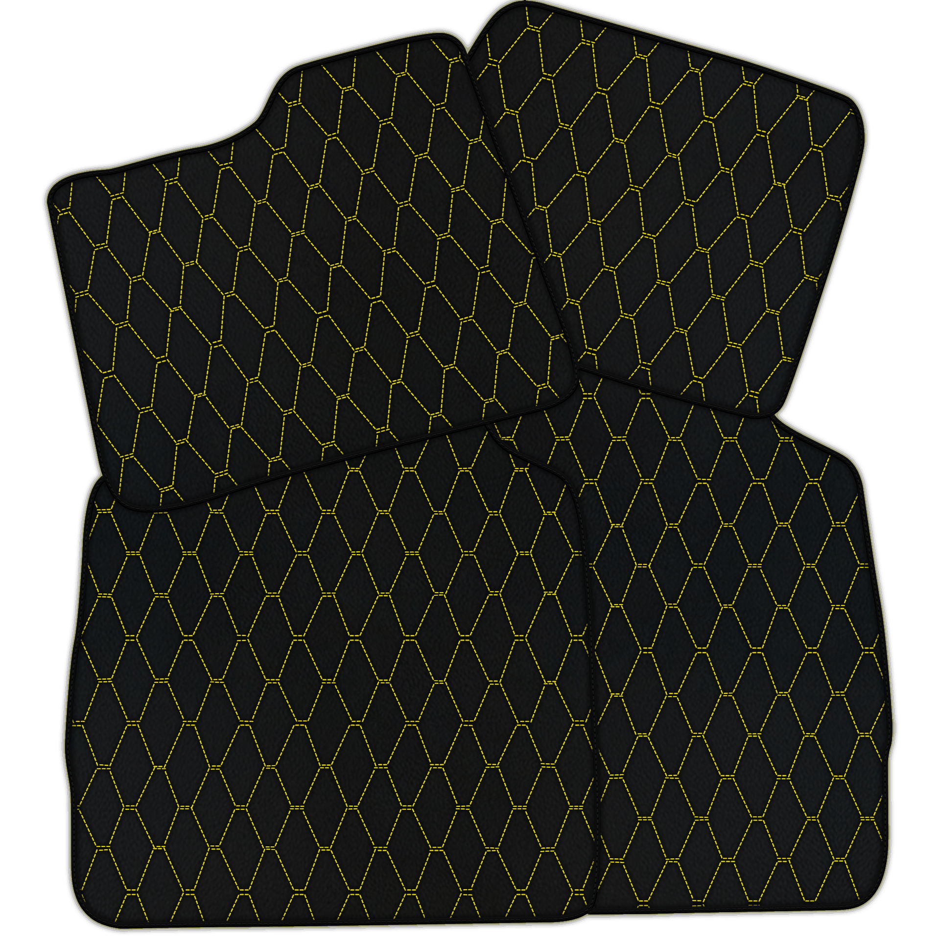 Customizable Vertical Hex Pattern Floor Mats for Ferrari Purosangue (2023-2024)