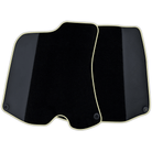 Custom Black Floor Mats For Ferrari Portofino (2018-2023) With Leather