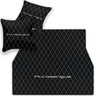 Premium Black Leather Floor Mats for Rolls Royce Shadow (1965-1977)