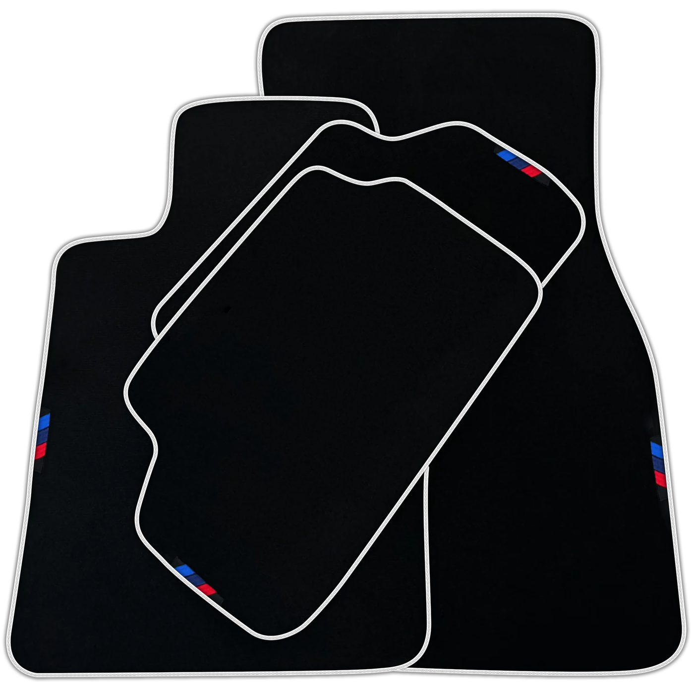Black Floor Mats For BMW Gran Tourer F46 (2015-2022) 5 Seats with German Flag | Various Trim Colors