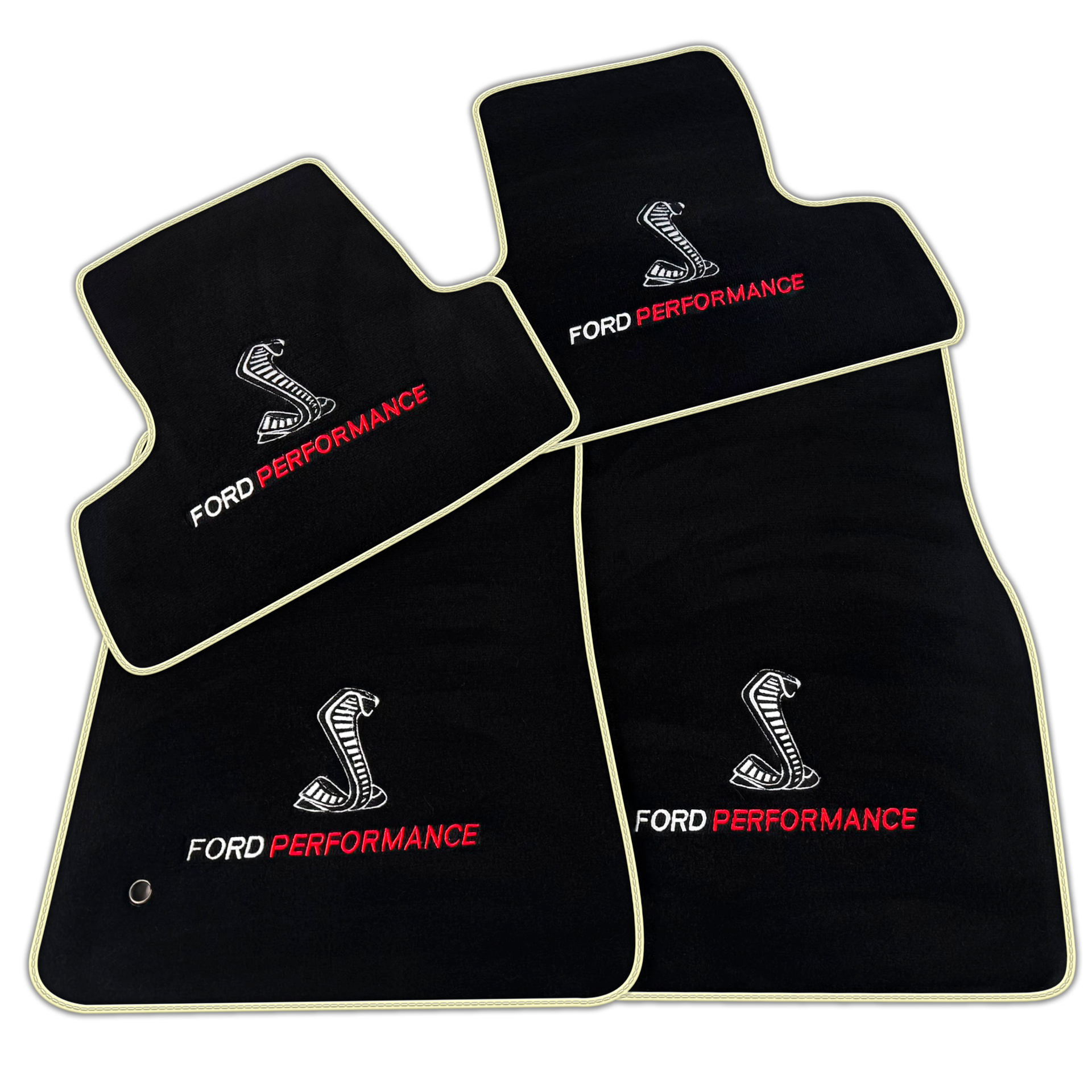 Black Floor Mats for Ford Mustang V FL (2011-2014) Ford Performance