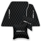 Premium Custom Black Leather Floor Mats for Ferrari FF (2011-2016)