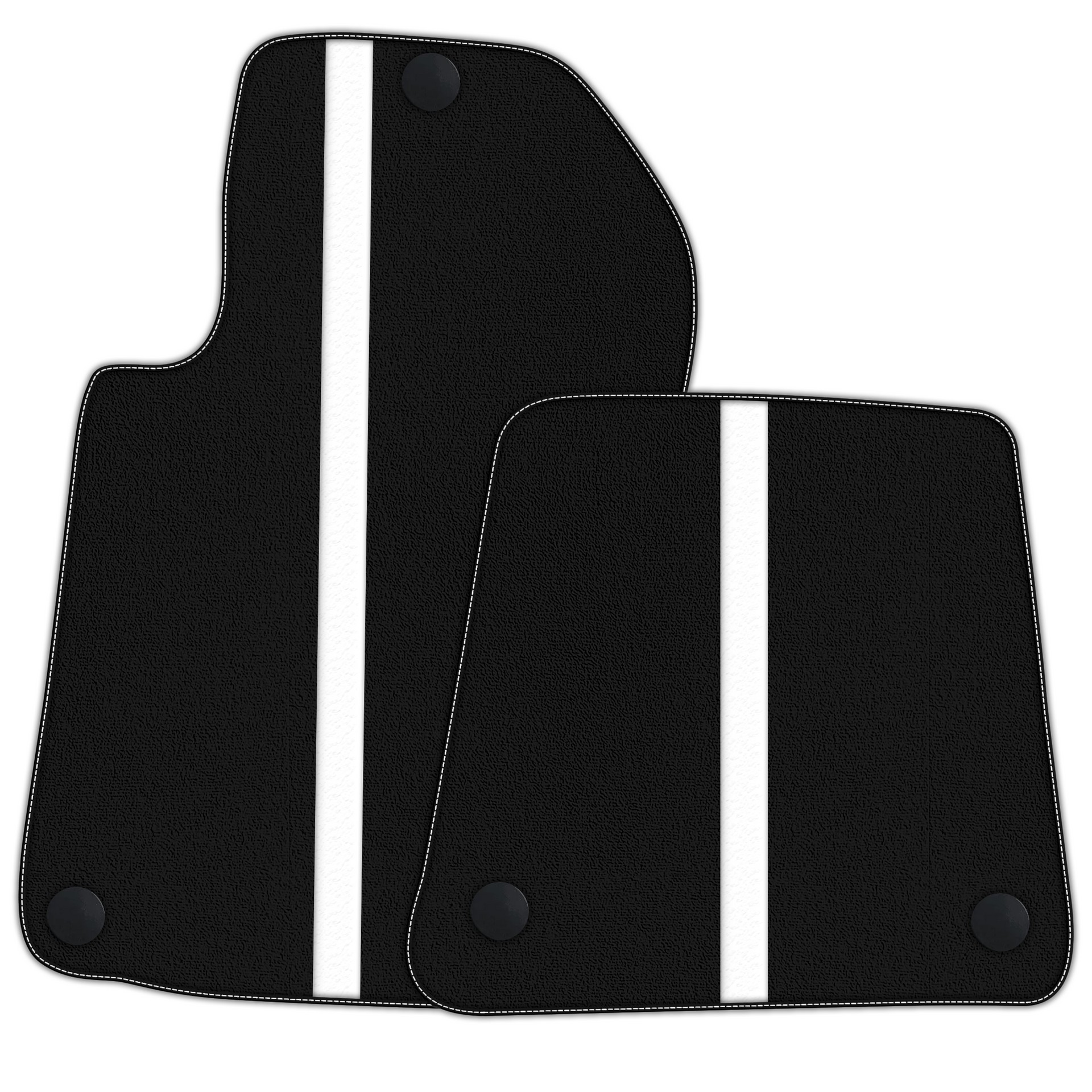 Premium Black Floor Mats for Ferrari 599 Coupe (2006-2012) - Elegant