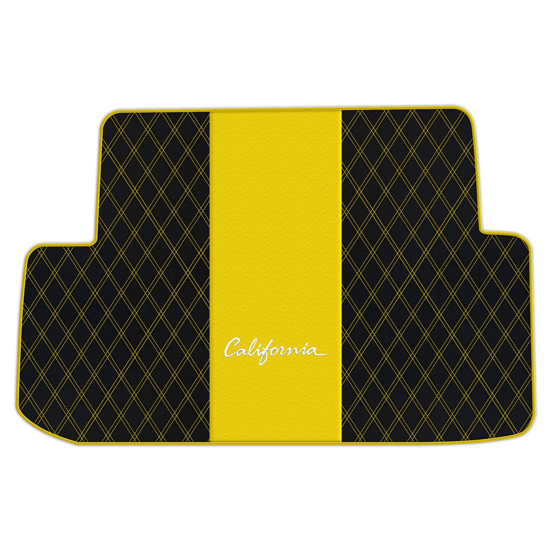 Orange Stitching Black Leather Floor Mats for Lamborghini Urus