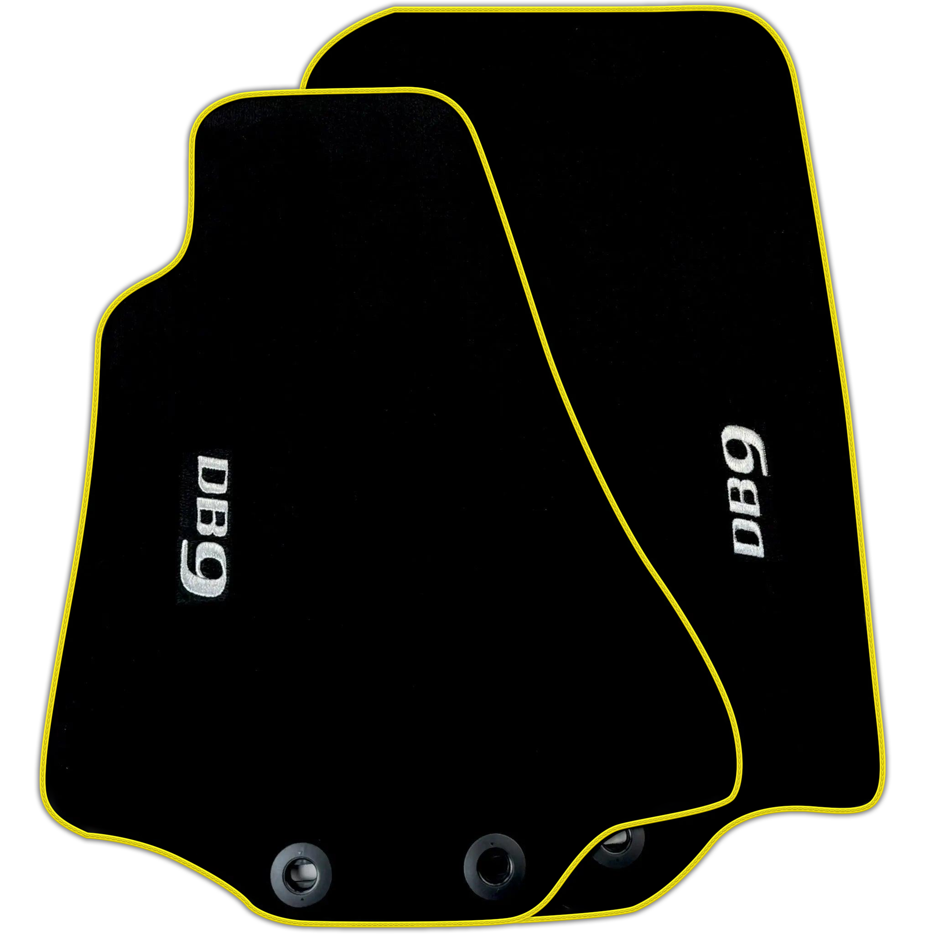 Black Floor Mats for Aston Martin DB9 (2004-2016) Various Trim Colors