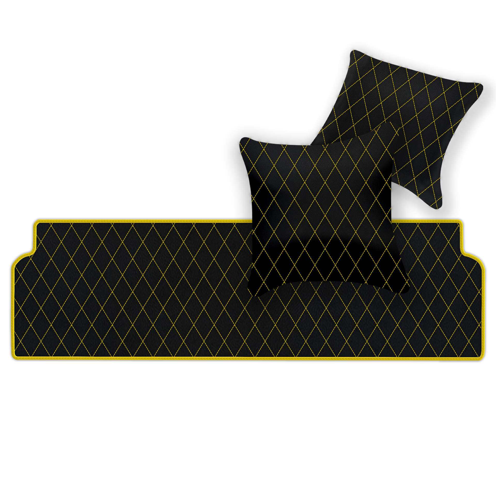 Premium Black Leather Floor Mats for Ferrari Mondial (1980-1993)