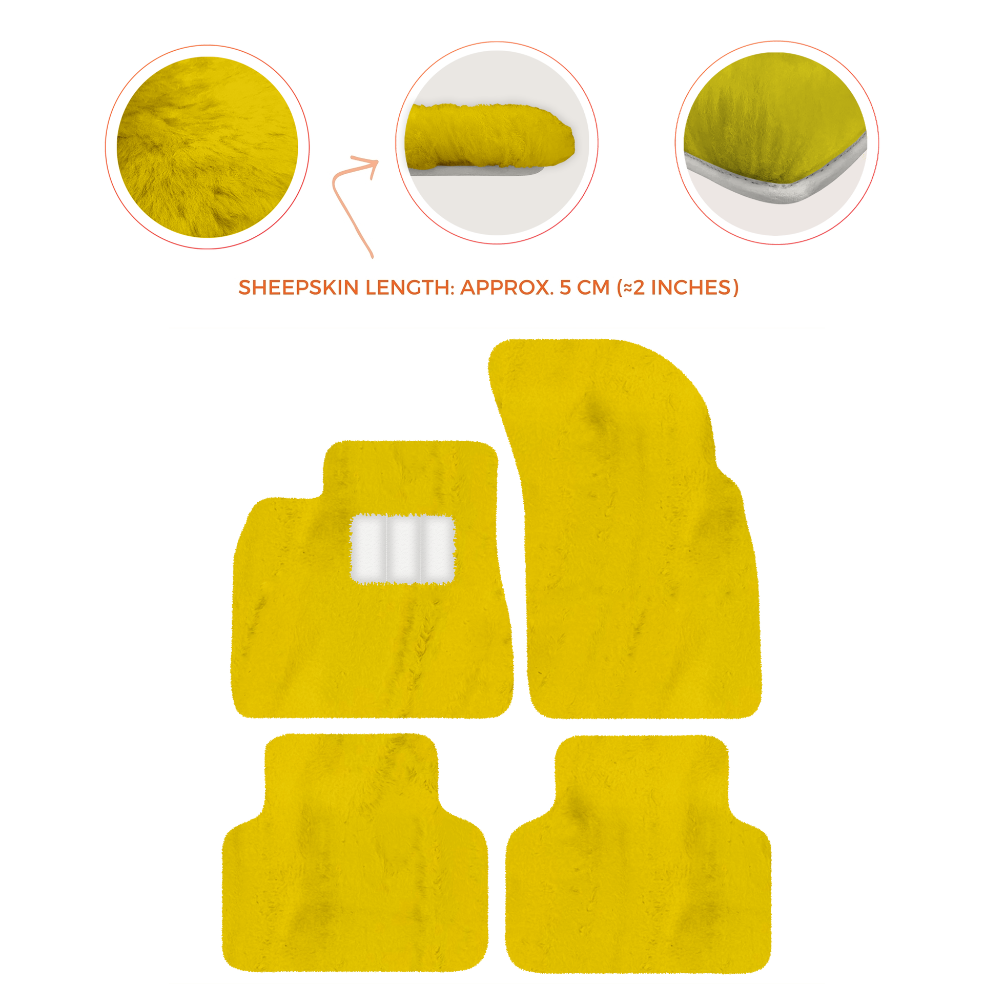 Premium Luxury Sheepskin Floor Mats for Bentley Bentayga 2015-2023