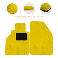 Sheepskin Floor Mats for Porsche 986 Boxster (1996-2004) - Sheepskin Length, Various Color Options