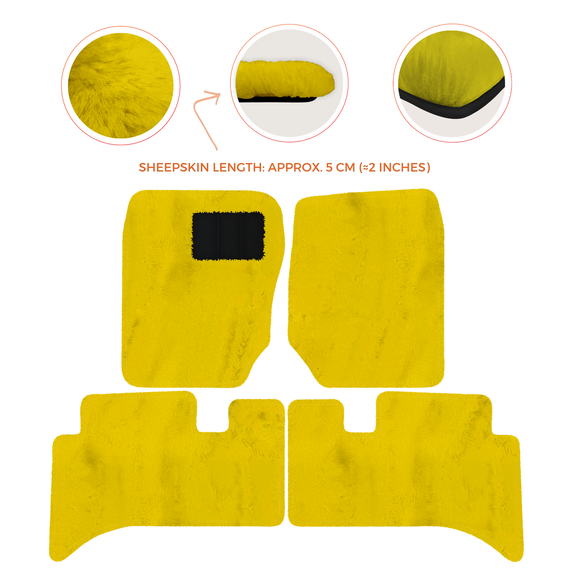 Premium Sheepskin Floor Mats for Range Rover Sport L460 (2022-2024)