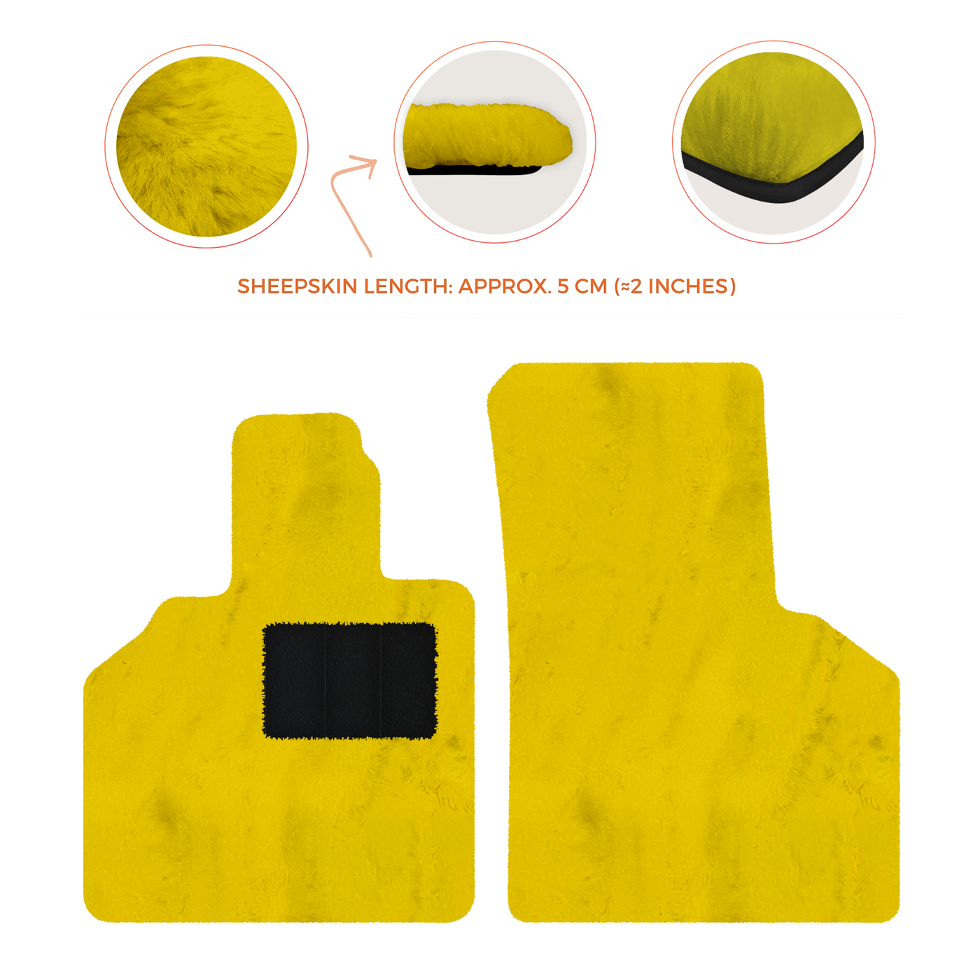 Premium Sheepskin Floor Mats for Lamborghini Aventador (2012-2022)