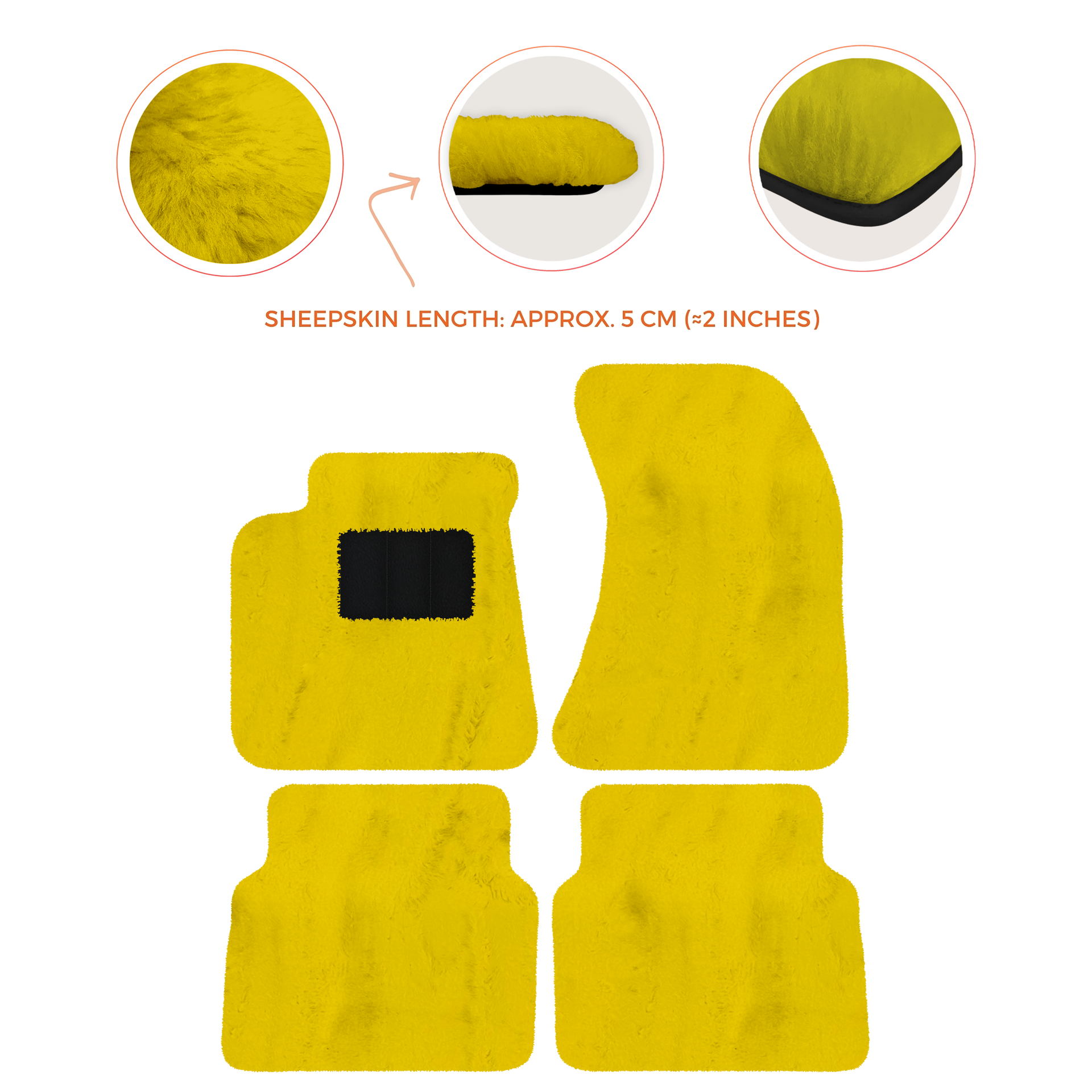 Luxury Sheepskin Floor Mats for Rolls-Royce Wraith (2013-2023)