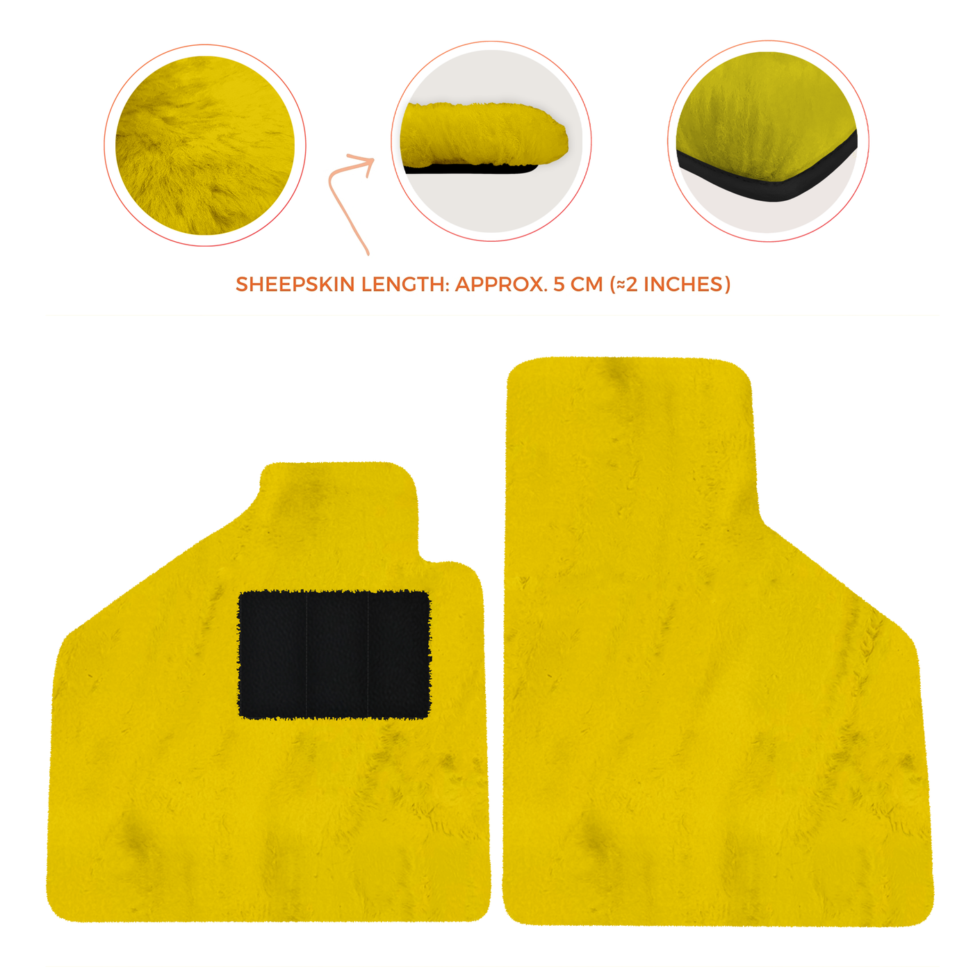 Premium Sheepskin Floor Mats for Lamborghini Aventador (2012-2022)