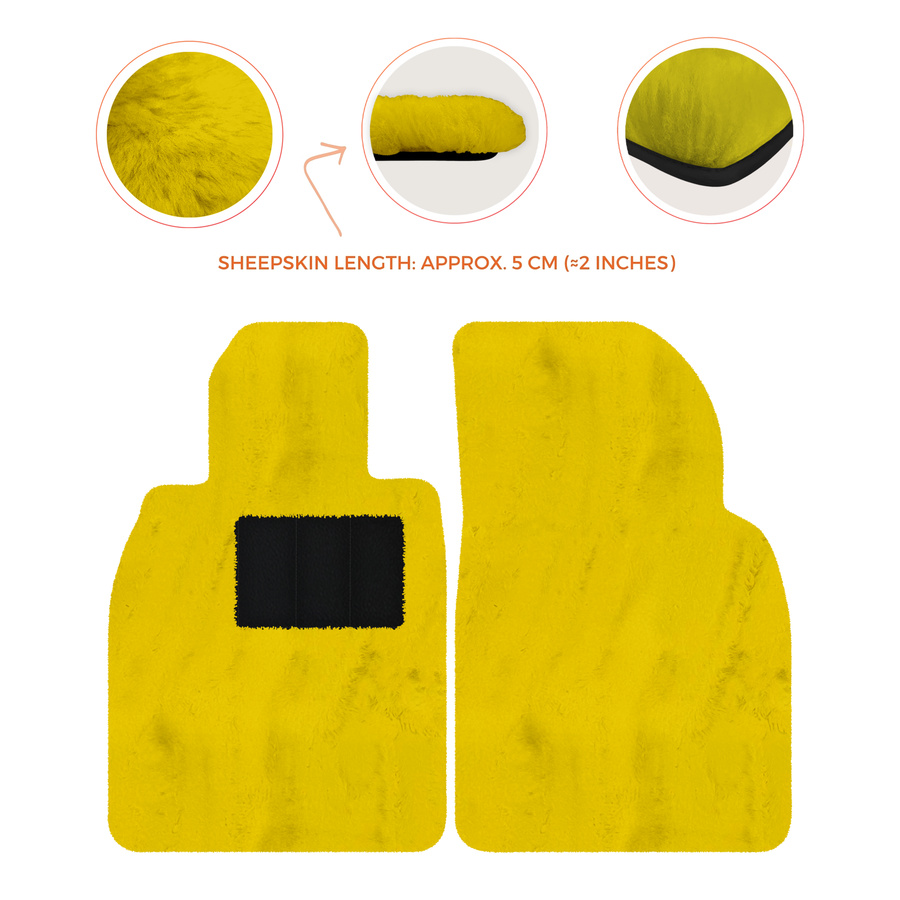 Deluxe Luxury Sheepskin Floor Mats for Porsche 911 SC (1978-1984)