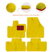 Premium Sheepskin Floor Mats for 2003-2007 Land Rover Freelander