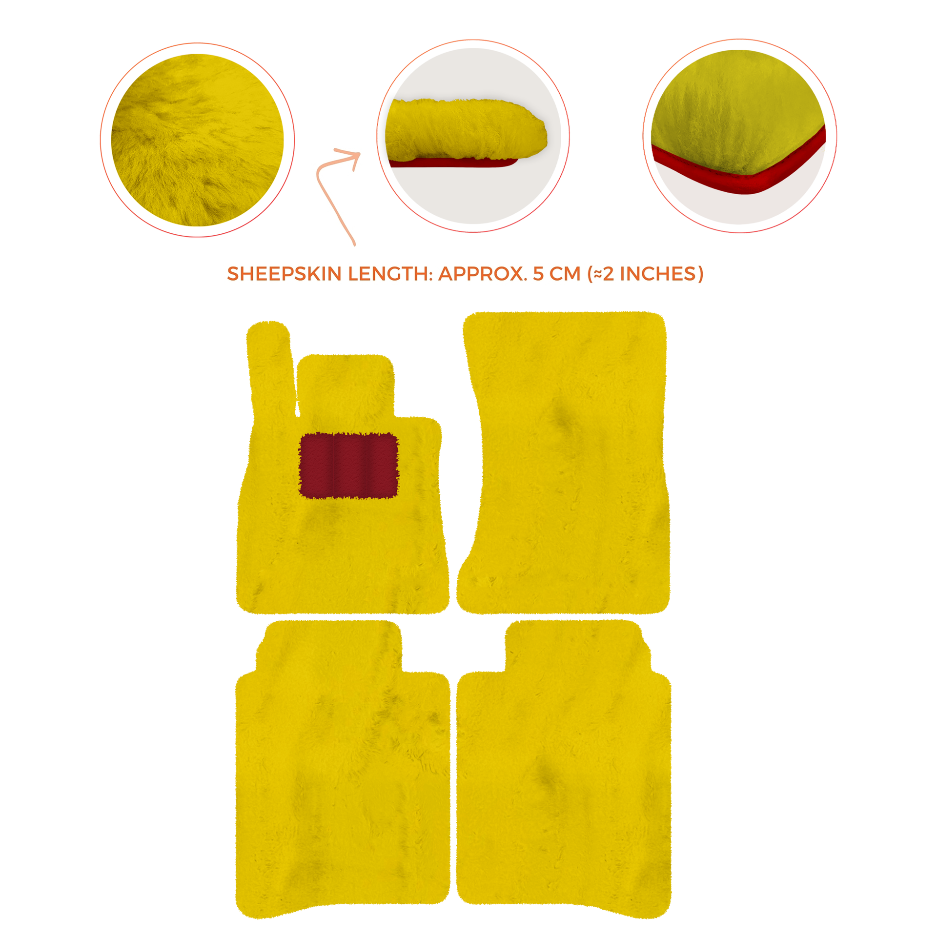 Luxury Sheepskin Floor Mats for Mercedes-Benz S-Class X222 | 2015-2021