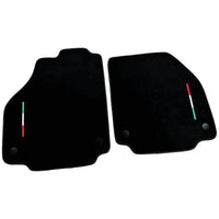Alcantara Black Floor Mats For Ferrari 458 GT2 (2012-2015) Italian Edition