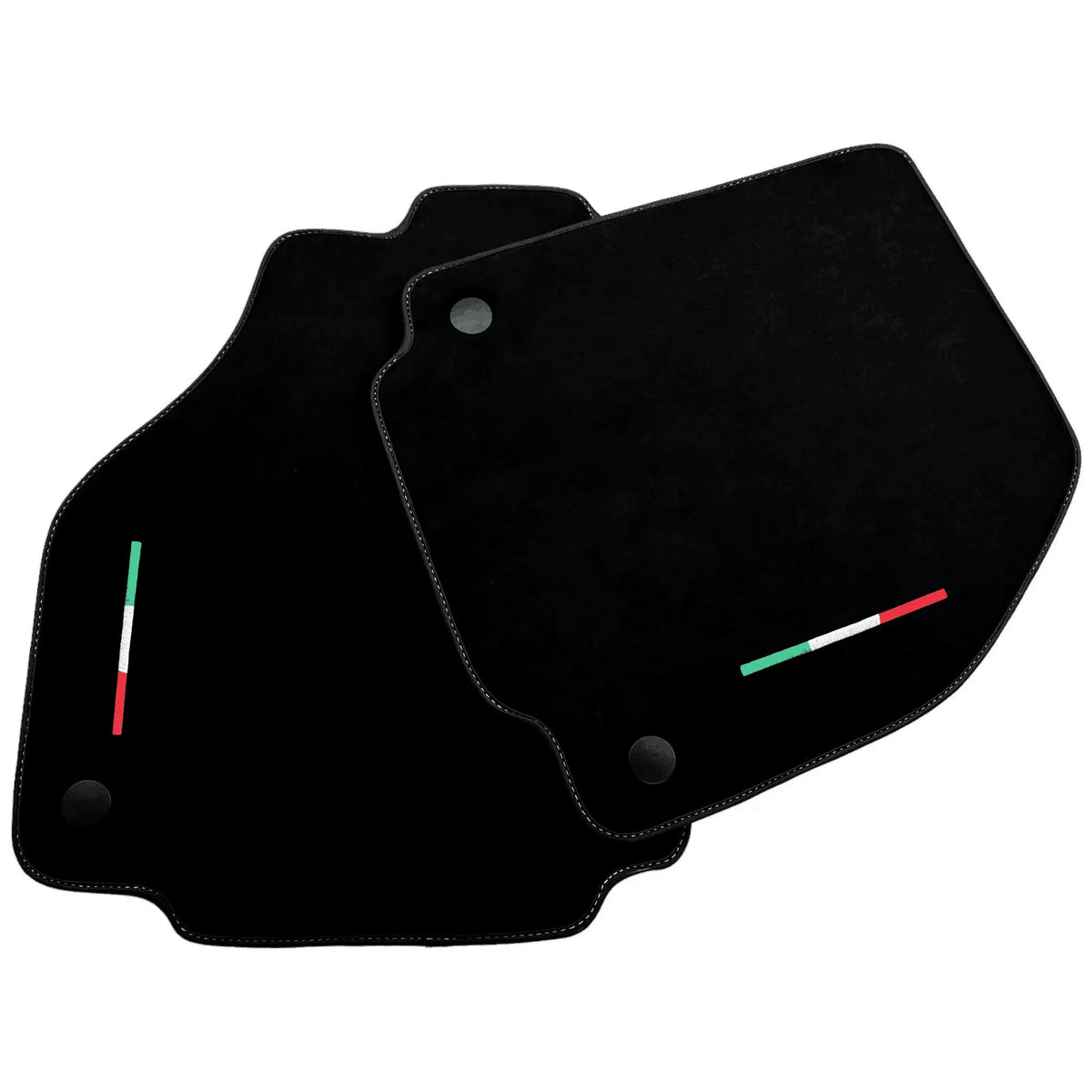 Alcantara Black Floor Mats For Ferrari 458 GT2 (2012-2015) Italian Edition