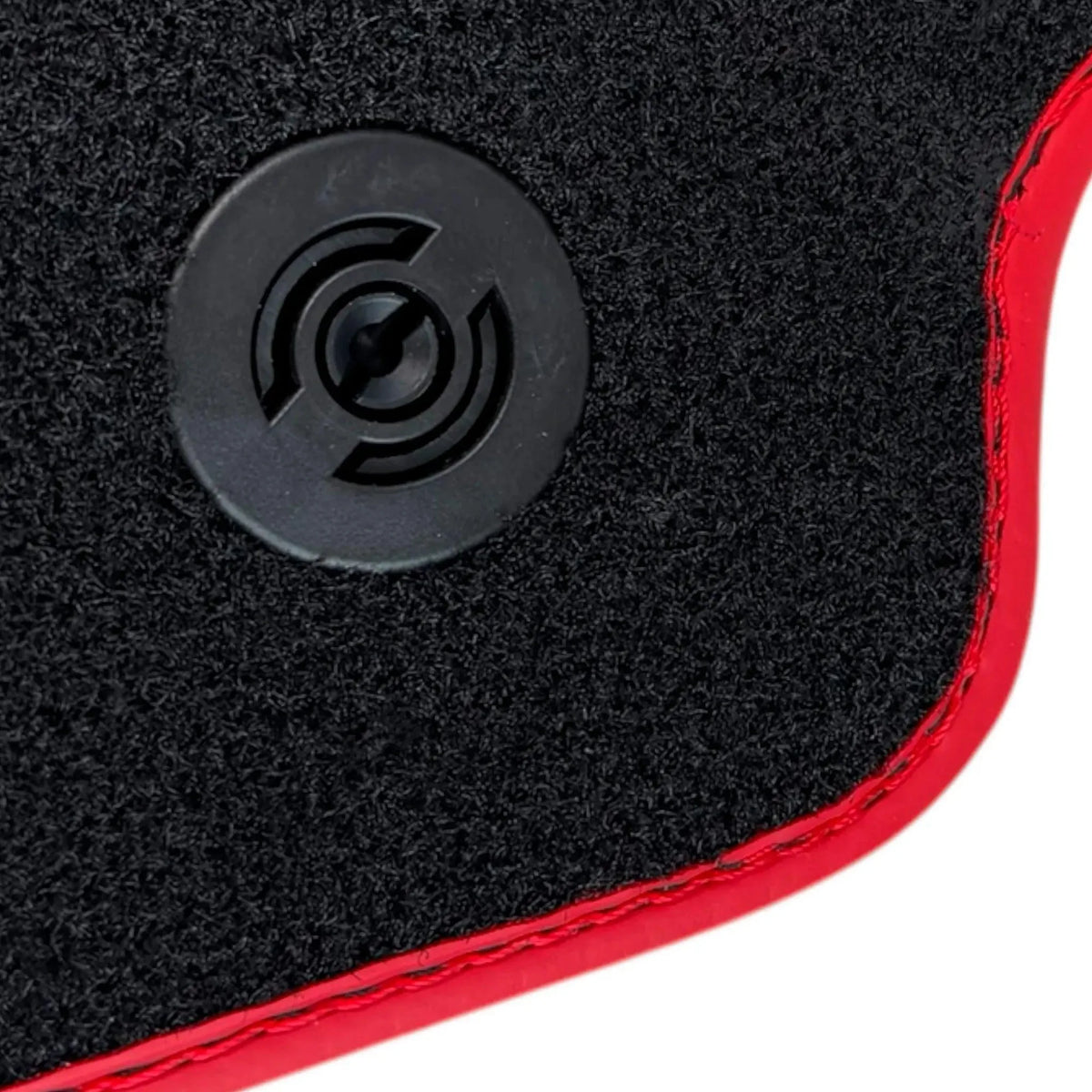 Alcantara Black Floor Mats for Ferrari 458 GT2 (2012-2015) with Red Alcantara