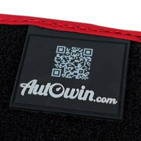 Alcantara Black Floor Mats for Ferrari 458 Italia (2009-2015) with Red Alcantara