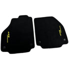 Alcantara Black Floor Mats For Ferrari 458 Italia (2009-2015) Yellow - AutoWin