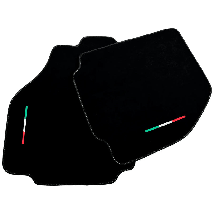 Alcantara Black Floor Mats For Ferrari 458 Speciale (2012-2015) Italian Edition