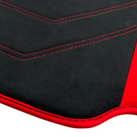 Alcantara Black Floor Mats for Ferrari 458 Speciale (2012-2015) with Red Alcantara