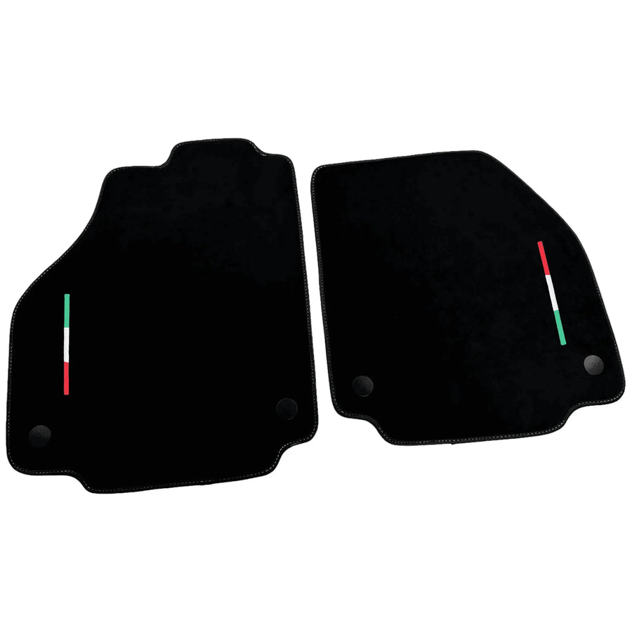 Alcantara Black Floor Mats For Ferrari 488 Spider (2016-2022) Italian Edition